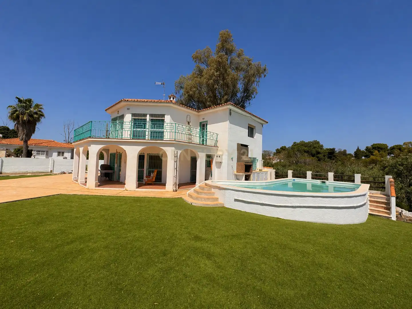 Vista exterior de Casa o chalet en venta en Málaga con Aire acondicionado y Piscina