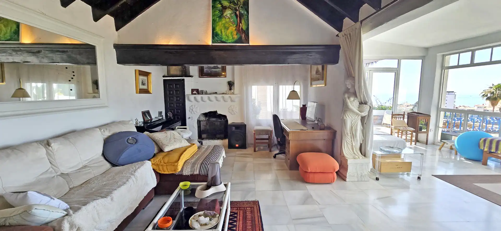 Sala de estar de Casa o chalet en venta en Torremolinos con Jardín privado, Terraza y Trastero