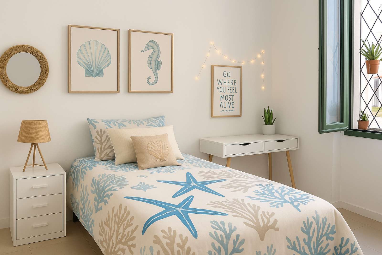 Bedroom of Flat to share in  Barcelona Capital  with Air Conditioner, Heating and Terrace