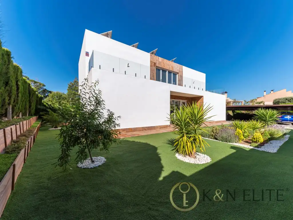 Exterior view of Houses for sale in Petrer  with Private garden, Terrace and Swimming Pool