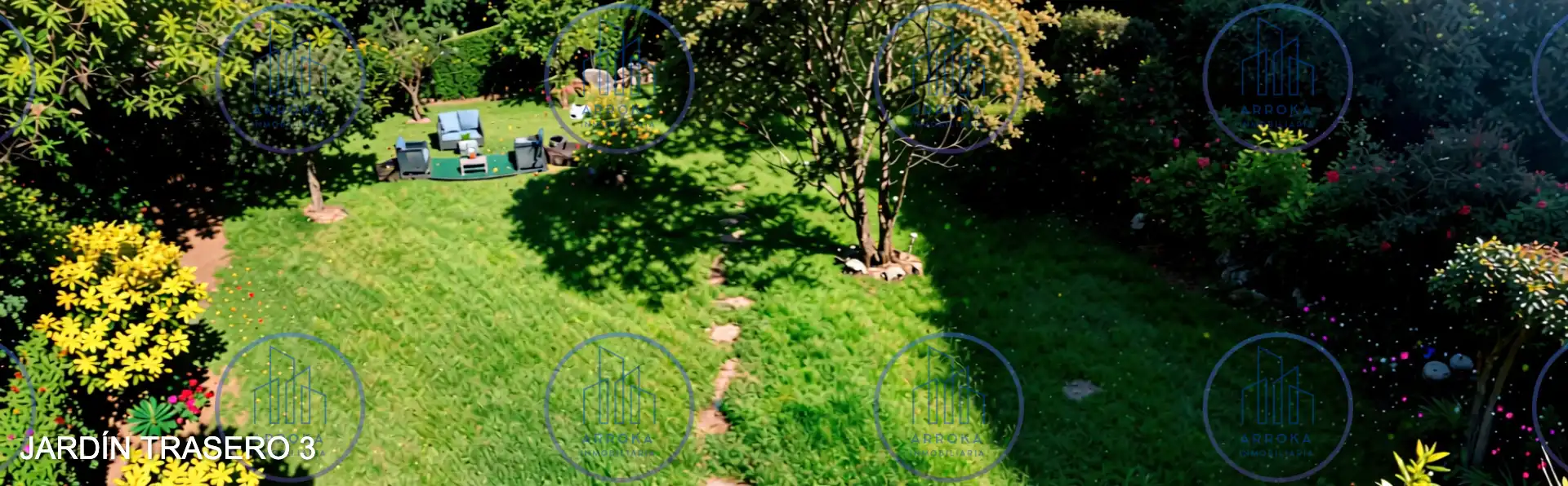 Garten von Einfamilien-Reihenhaus zum Verkauf in Andoain mit Heizung, Privatgarten und Parkett