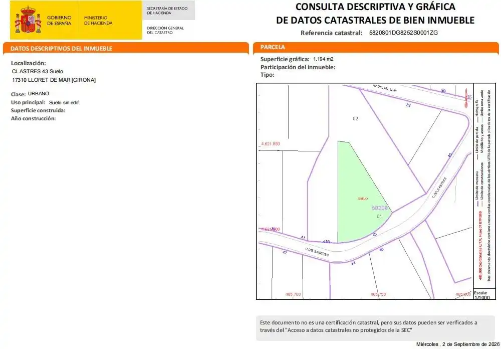 Terreny residencial en venda a Carrer dels Astres 43, imagen 13
