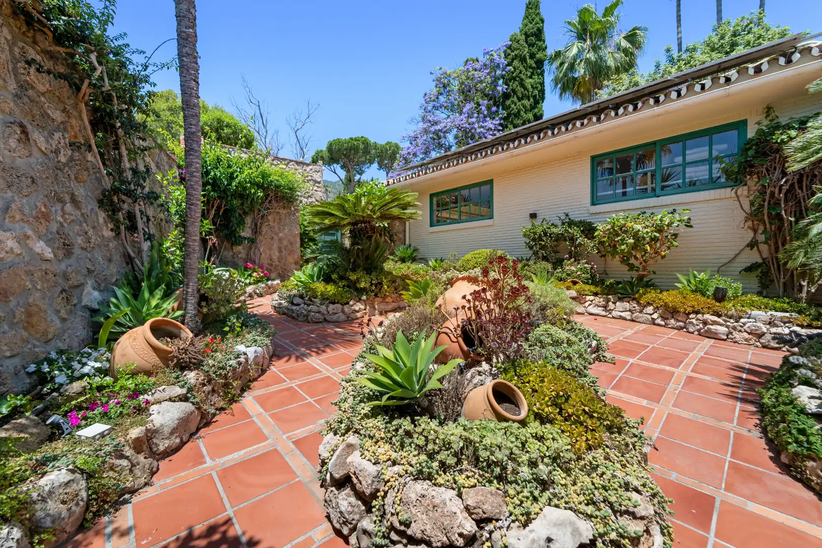 Jardí de Casa o xalet en venda en Benalmádena amb Aire condicionat, Calefacció i Jardí privat