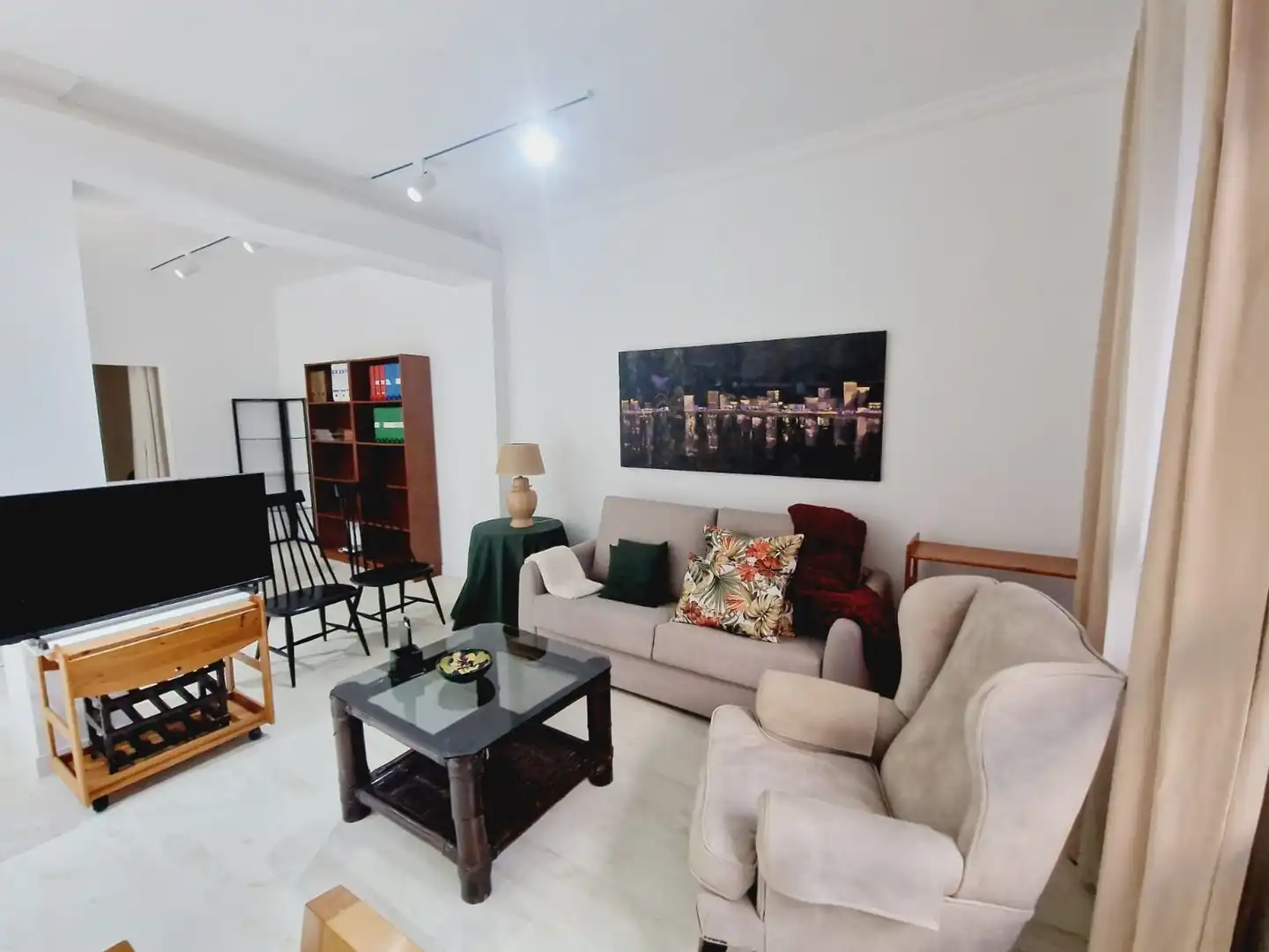 Sala d'estar de Apartament de lloguer en Las Palmas de Gran Canaria amb Moblat