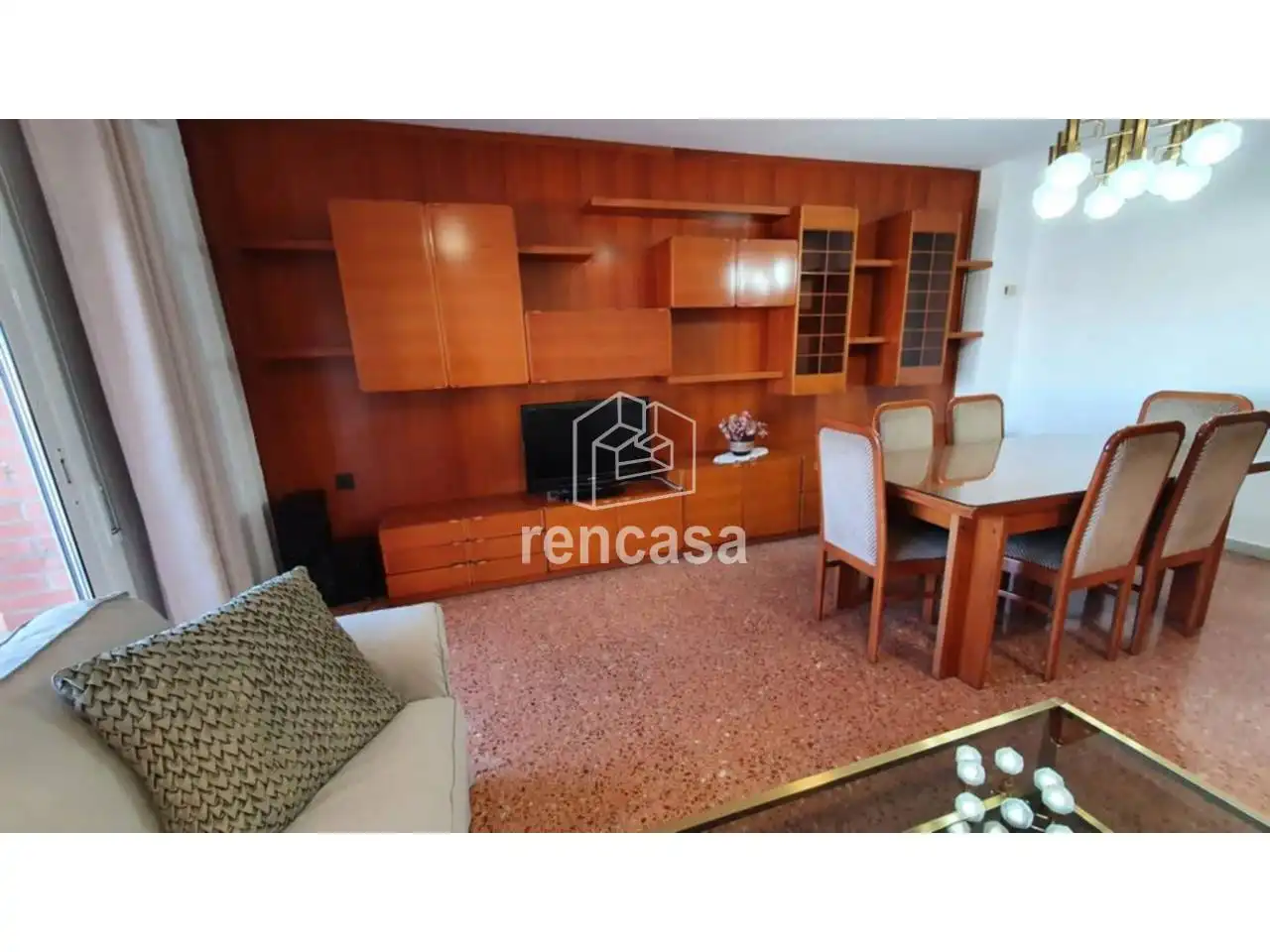 Living room of Flat for rent in Lleida  with Heating, Furnished and Balcony