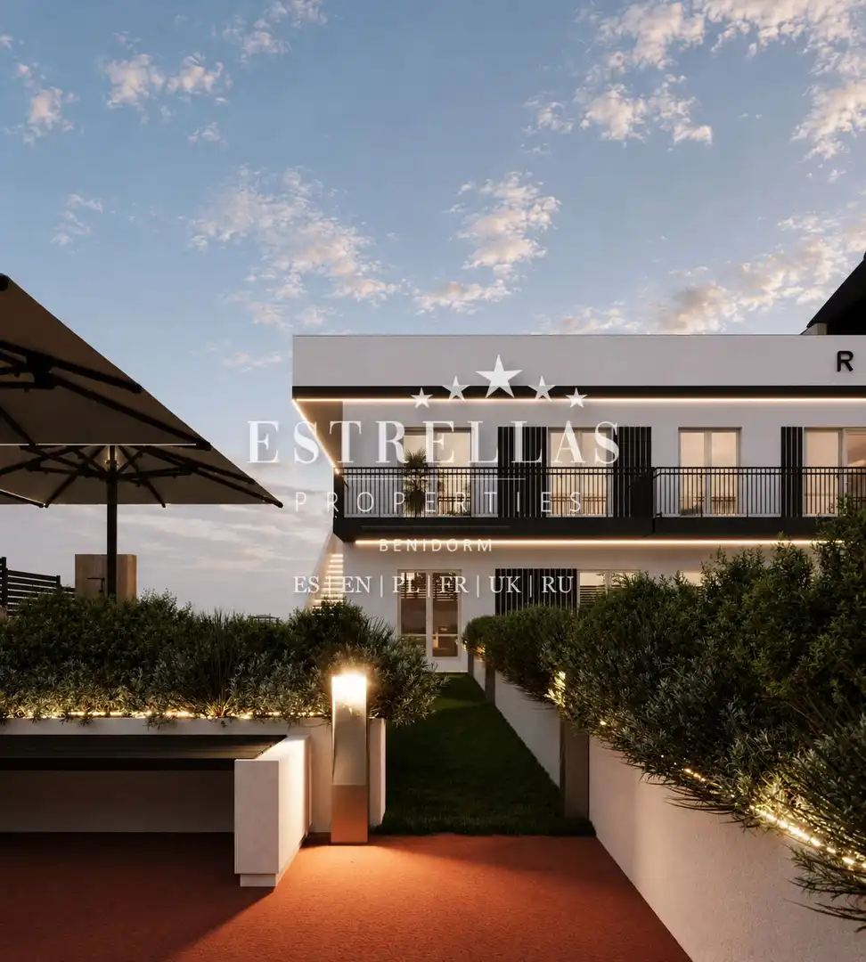 Vista exterior de Apartament en venda en Finestrat amb Aire condicionat, Calefacció i Jardí privat
