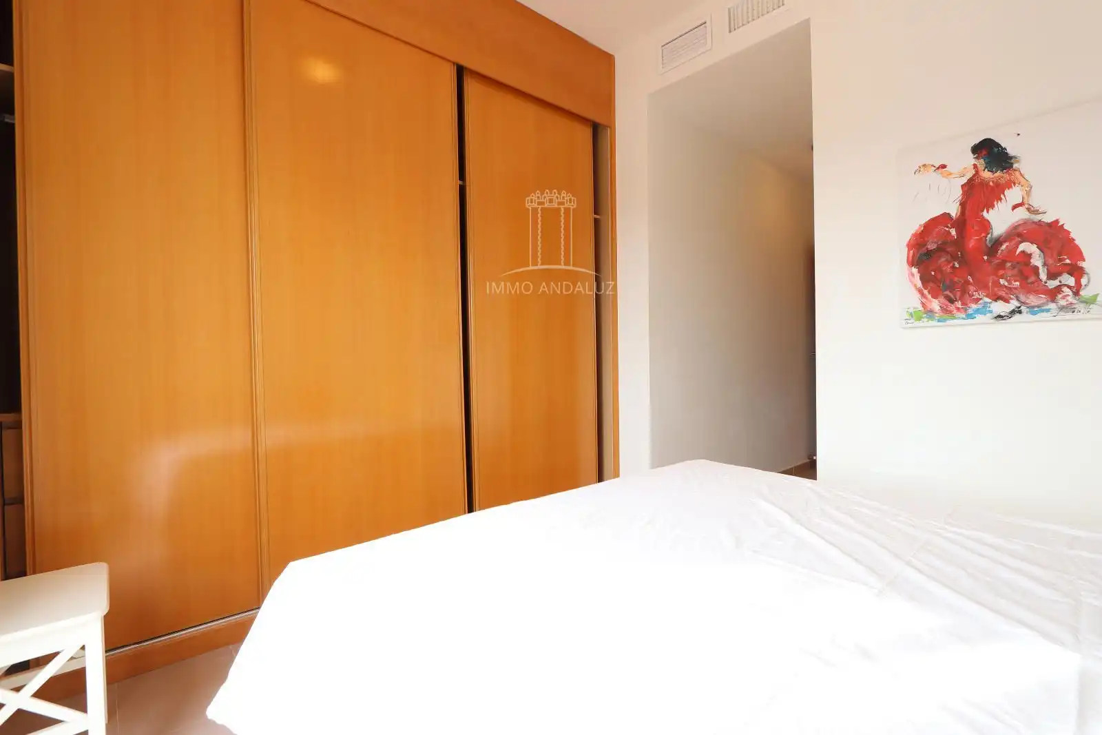 Schlafzimmer von Wohnung zum Verkauf in Conil de la Frontera mit Klimaanlage, Heizung und Terrasse