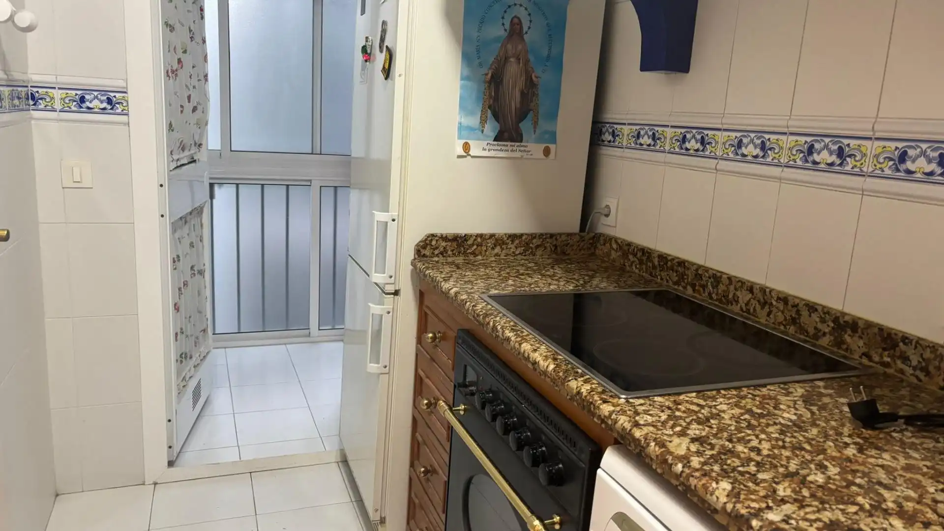 Cocina de Piso de alquiler en Sevilla con Aire acondicionado, Calefacción y Terraza