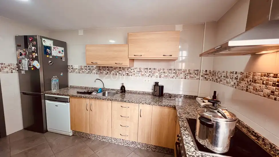 Kitchen of Flat for sale in Málaga  with Air Conditioner, Private garden and Balcony