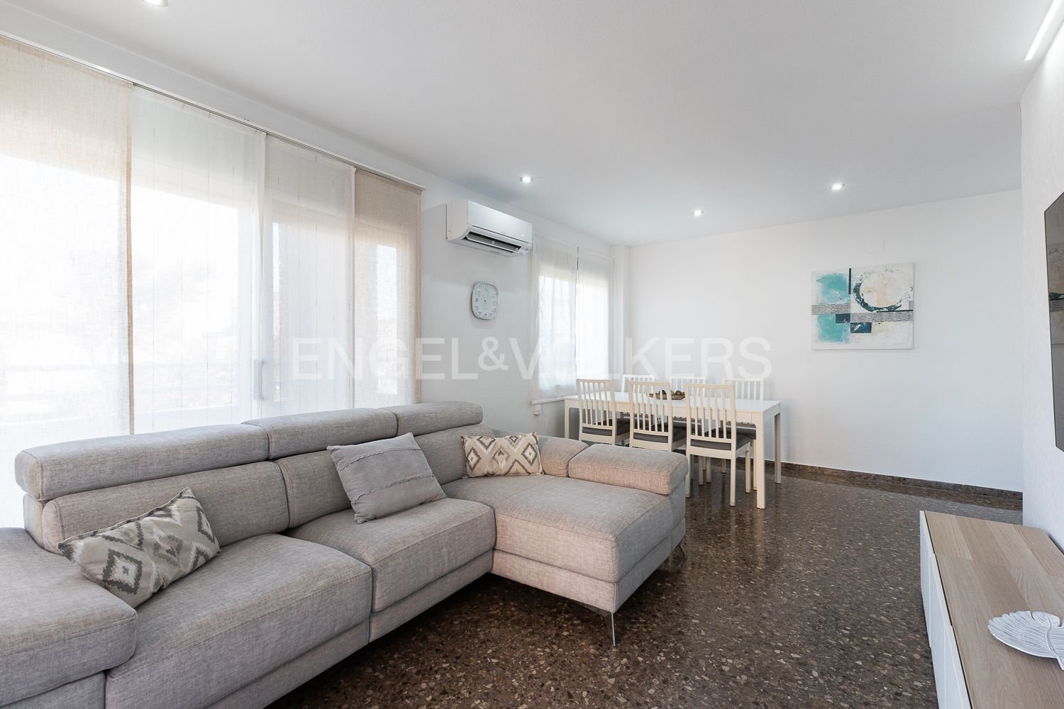 Sala de estar de Apartamento en venta en  Valencia Capital con Aire acondicionado, Calefacción y Balcón