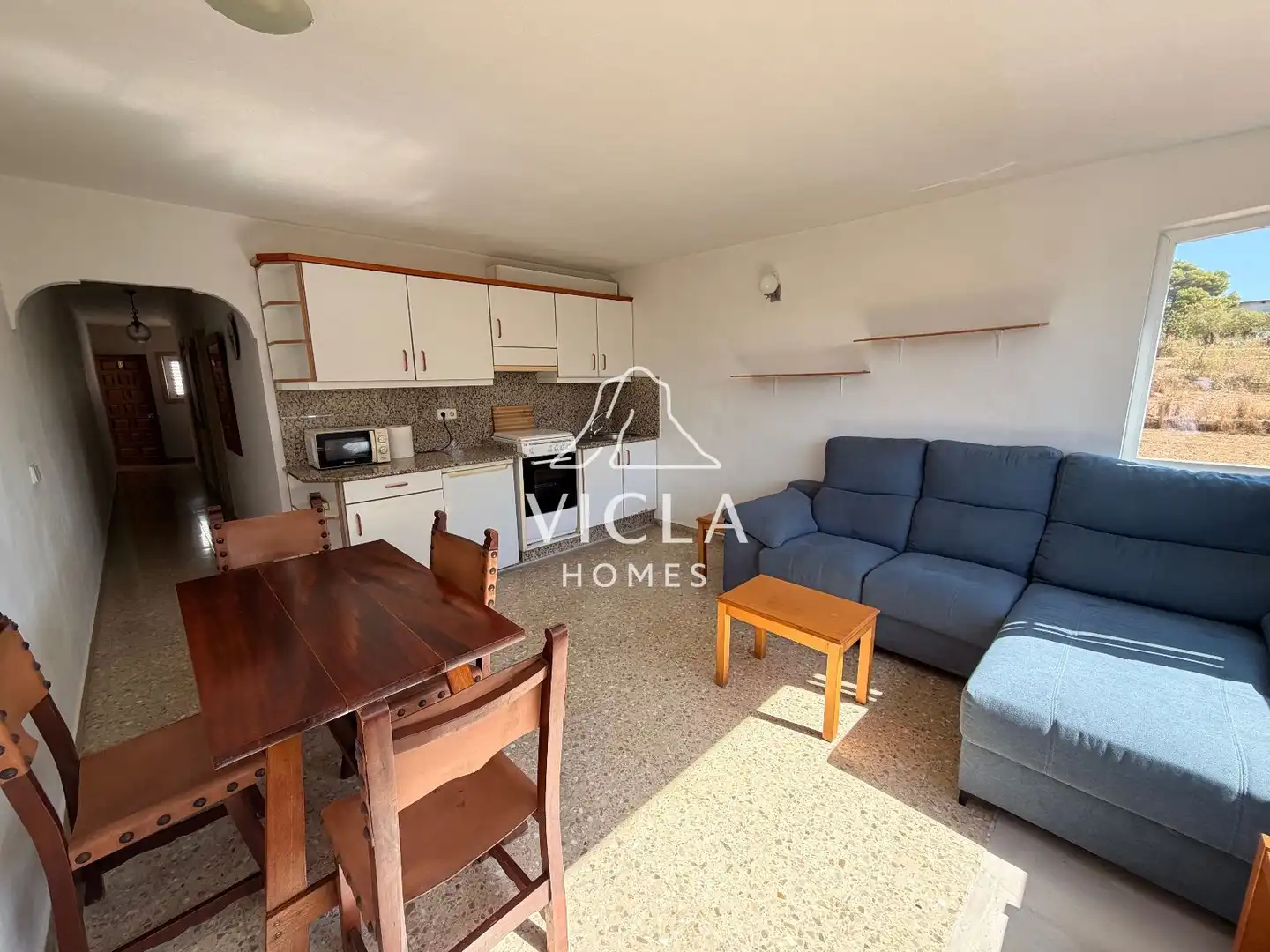 Living room of Flat for rent in Santa Eulària des Riu  with Heating, Furnished and Oven