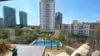 Swimming pool of Flat for sale in  Barcelona Capital  with Air Conditioner, Heating and Private garden