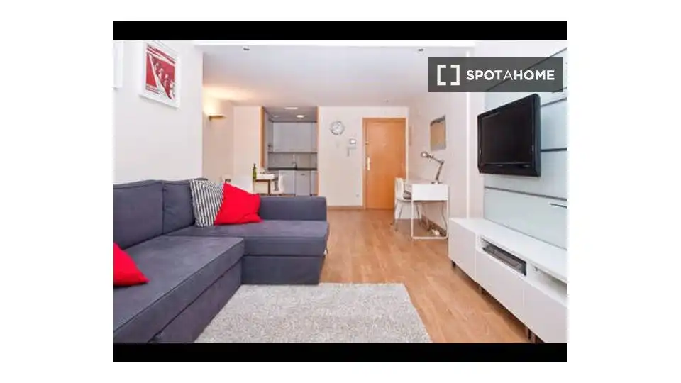 Living room of Study for share in Sant Martí