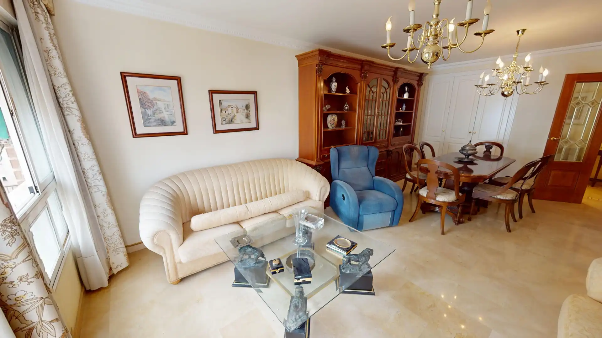 Wohnzimmer von Wohnung zum Verkauf in Elche / Elx mit Klimaanlage, Heizung und Abstellraum