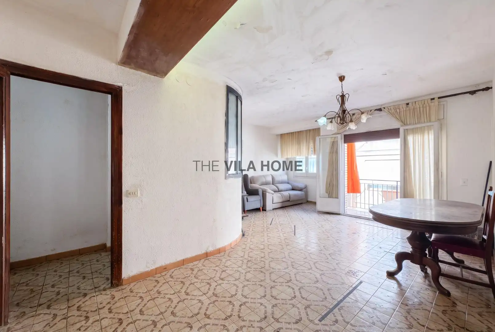 Wohnzimmer von Wohnung zum Verkauf in Vilanova i la Geltrú mit Balkon