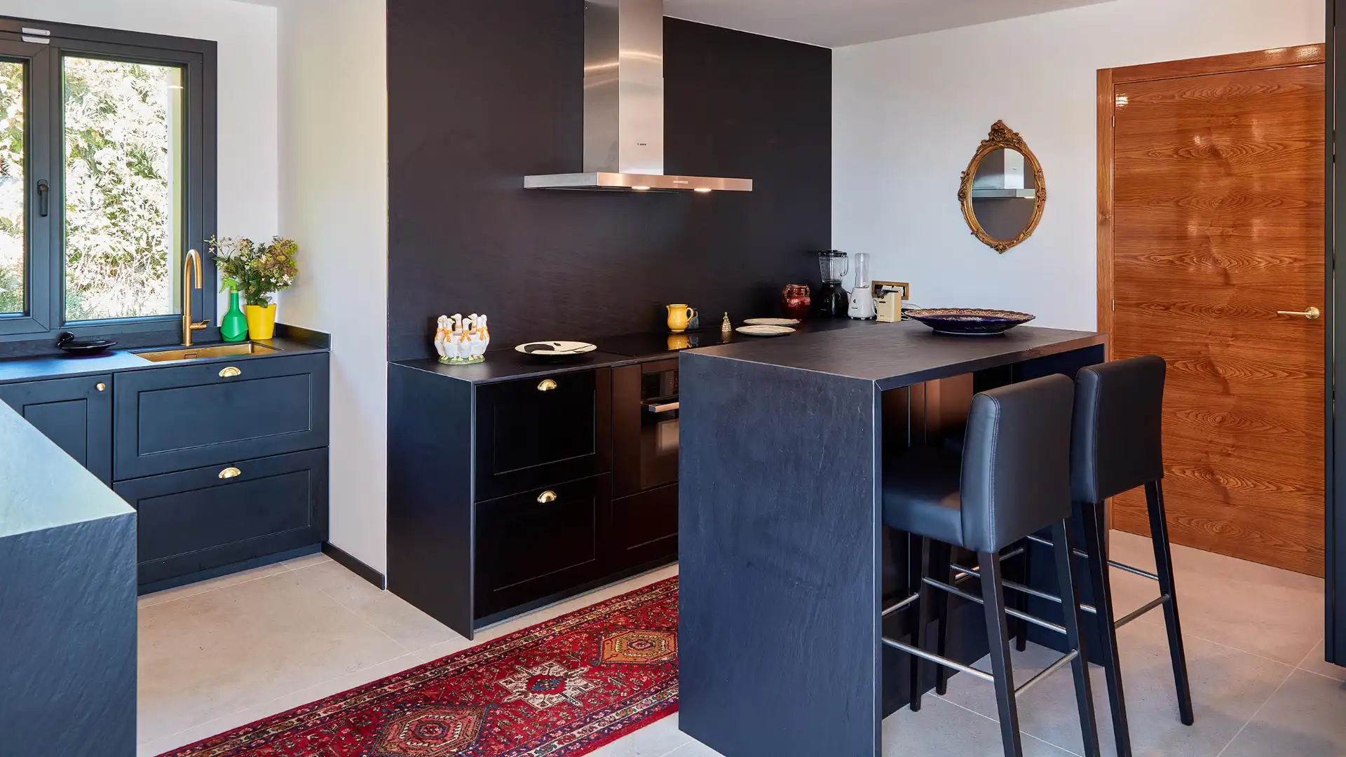 Kitchen of Houses for sale in Sanxenxo  with Heating, Terrace and Oven