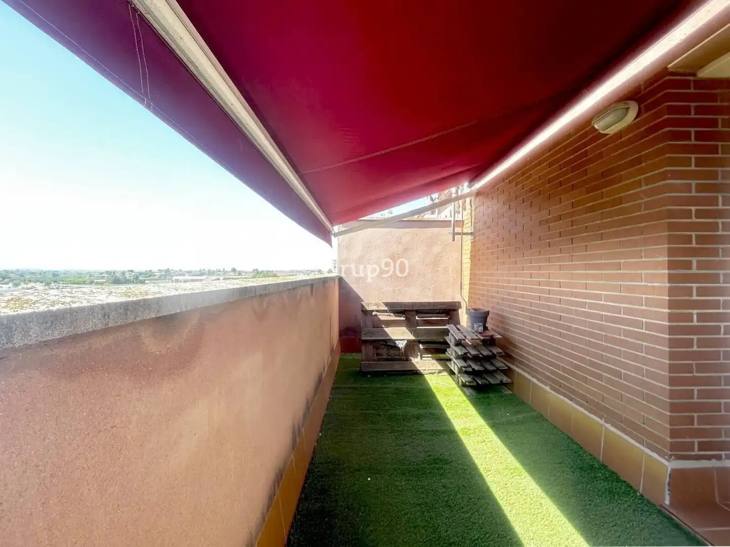 Terraza de Casa adosada en venta en Puigverd de Lleida con Aire acondicionado, Calefacción y Parquet