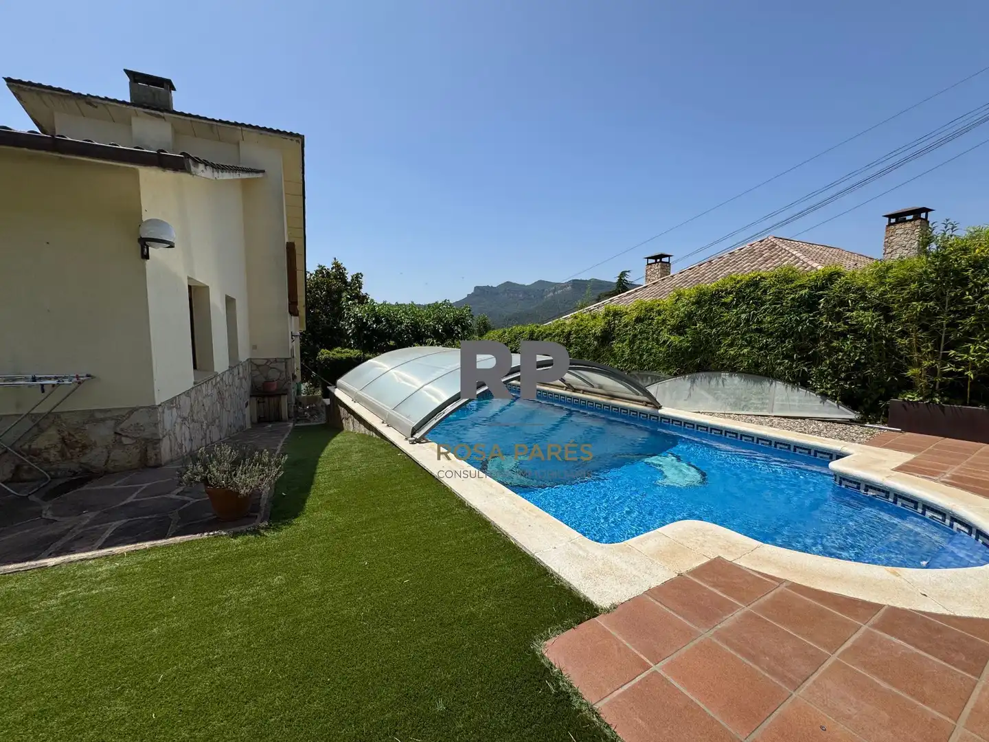 Piscina de Casa o xalet en venda en Aiguafreda amb Calefacció, Jardí privat i Terrassa