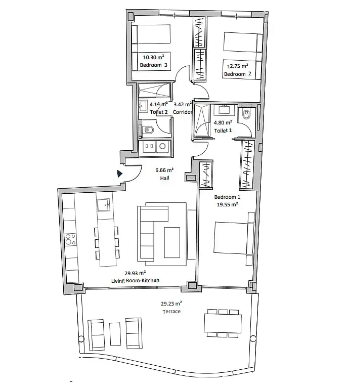 Apartament amb terrassa en venda a Torreblanca del Sol, imagen 20