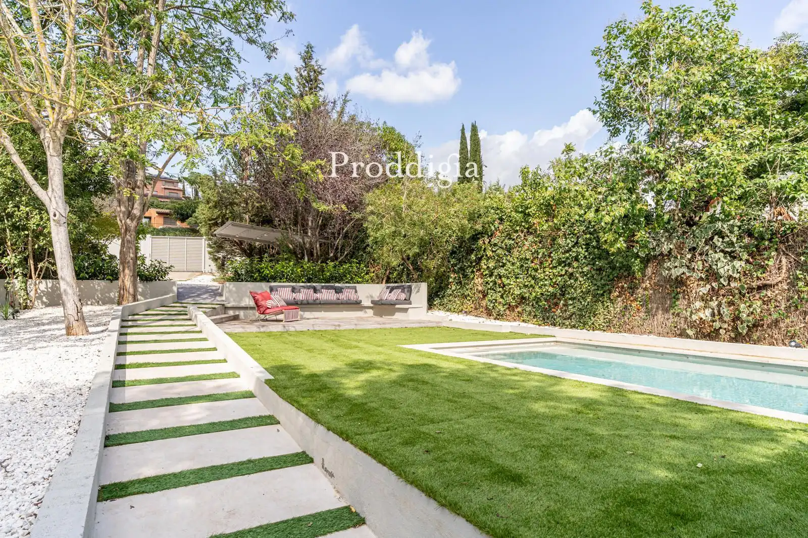 Jardín de Casa o chalet de alquiler en Sant Cugat del Vallès con Terraza, Piscina y Amueblado
