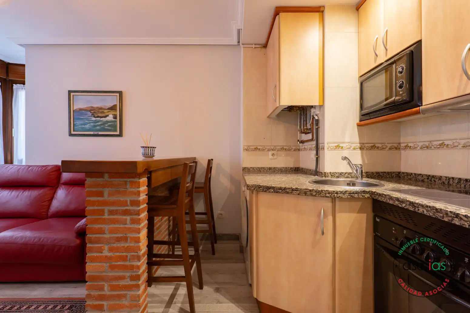 Kitchen of Flat for sale in Gijón   with Heating and Storage room