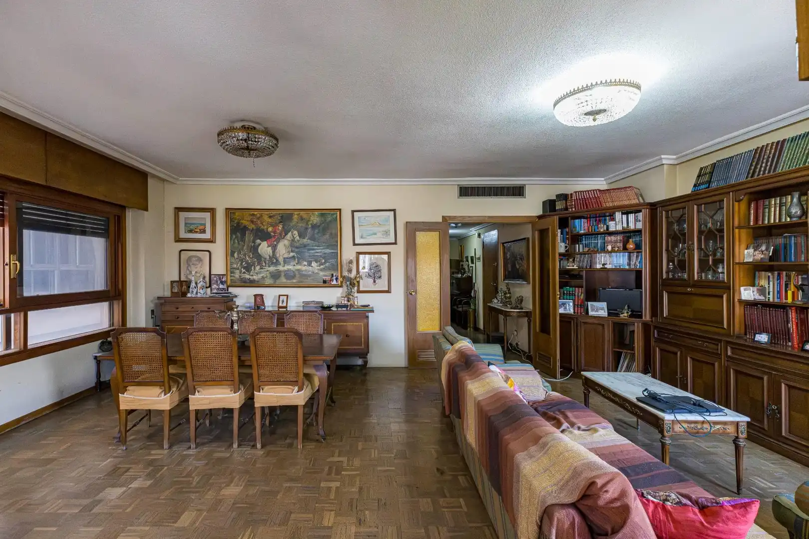 Sala de estar de Piso en venta en Murcia con Aire acondicionado, Parquet y Trastero