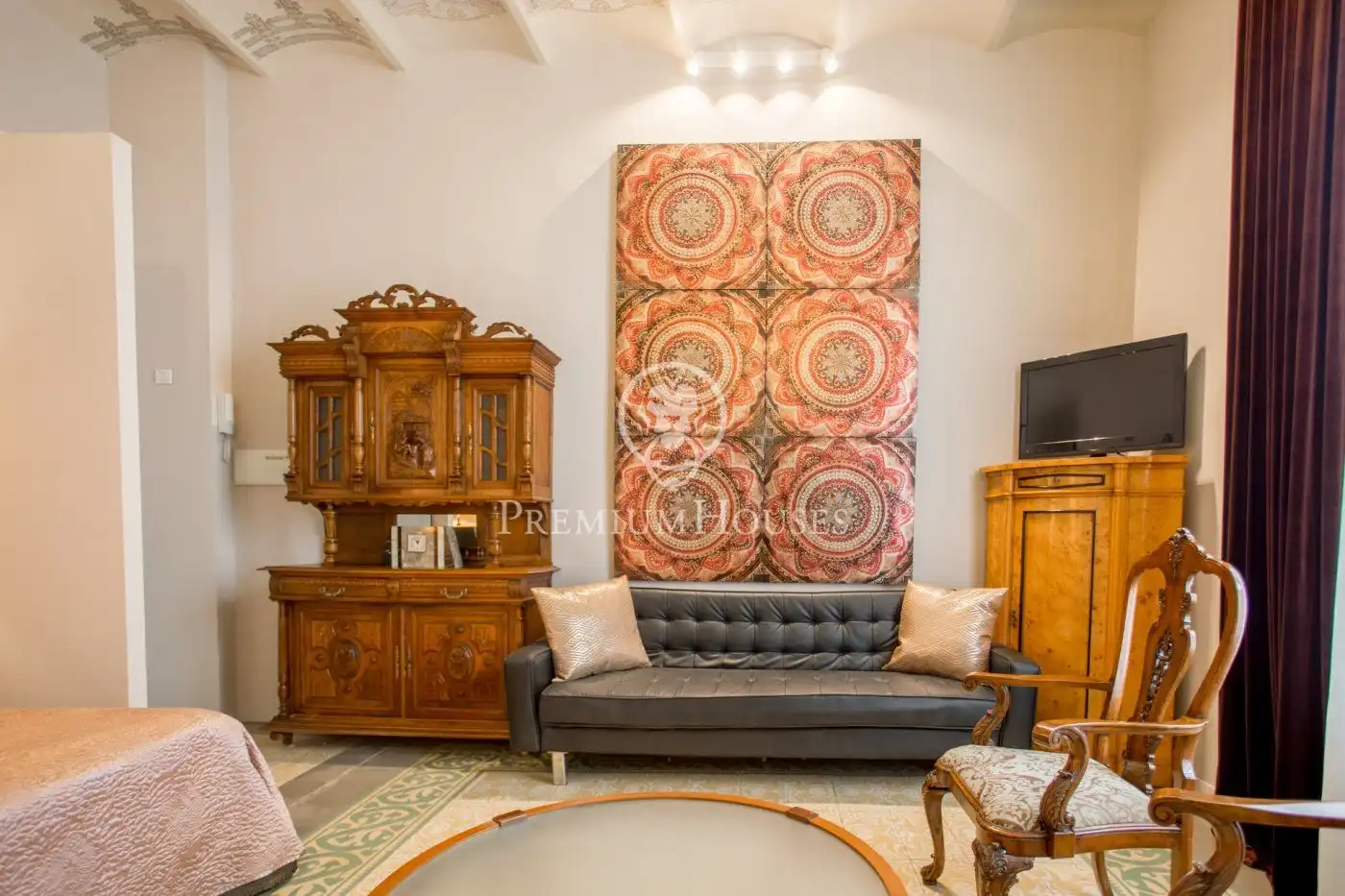 Living room of Country homes for sale in Canet de Mar  with Air Conditioner, Heating and Private garden