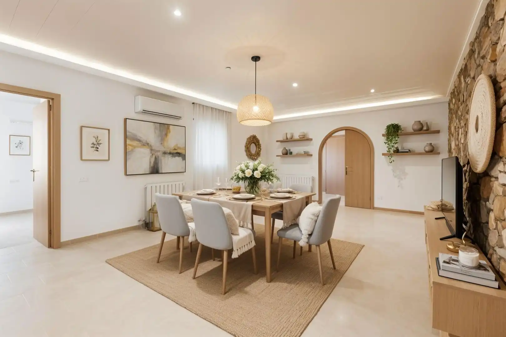 Comedor de Finca rústica en venta en  Palma de Mallorca con Aire acondicionado, Calefacción y Jardín privado