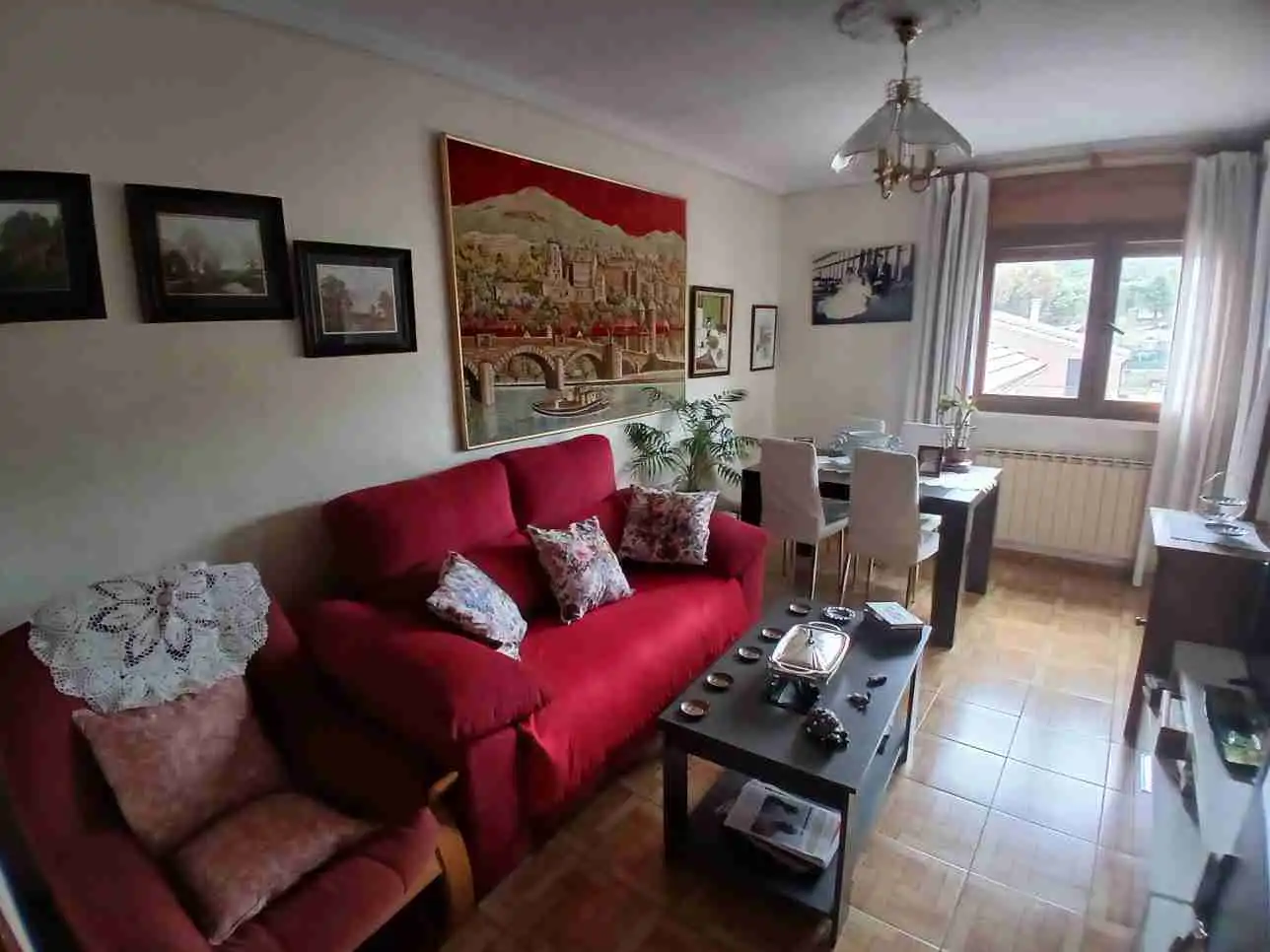 Sala d'estar de Casa o xalet en venda en Segovia amb Calefacció, Jardí privat i Terrassa