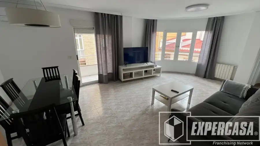 Living room of Flat for rent in Castellón de la Plana / Castelló de la Plana  with Air Conditioner and Furnished