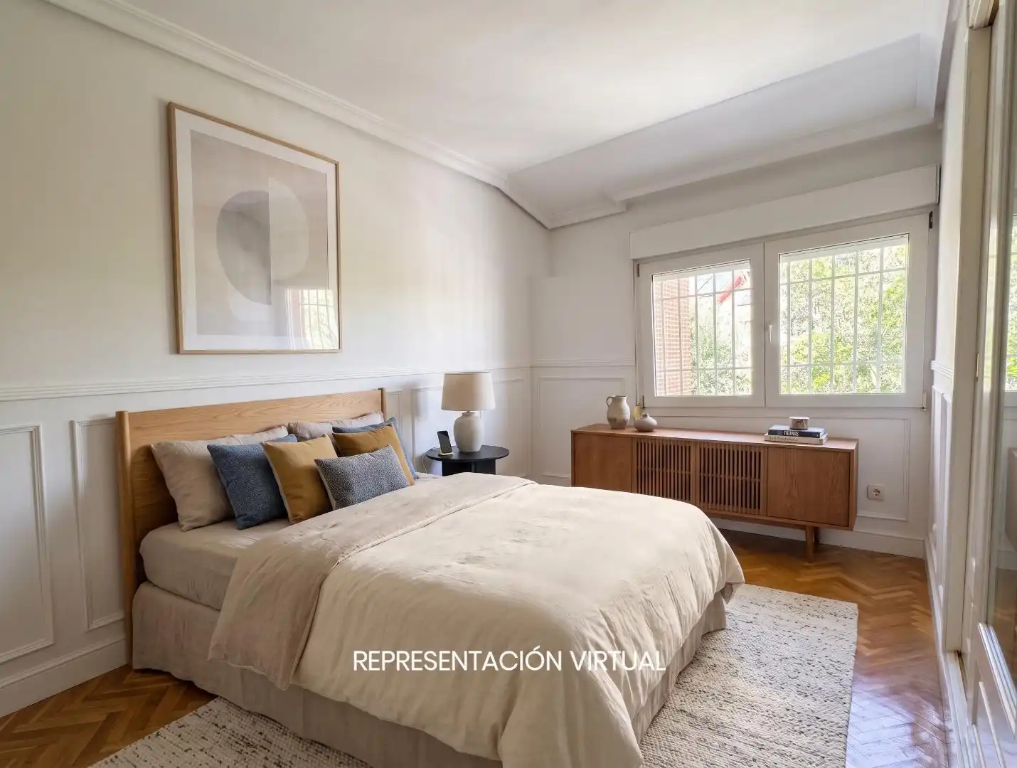 Bedroom of Detached homes for sale in Galapagar  with Air Conditioner, Heating and Private garden
