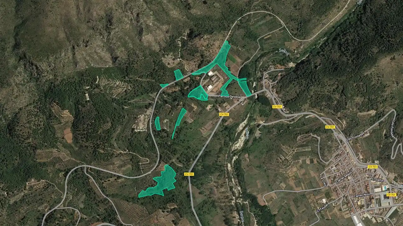 Terreno en venta en L'Orxa / Lorcha