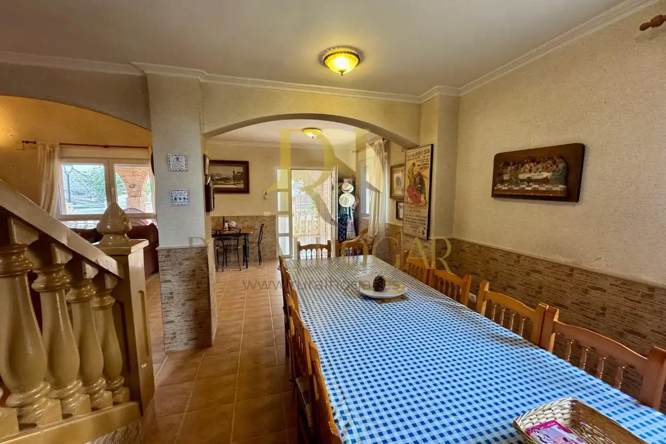 Dining room of Houses for sale in Molina de Aragón  with Private garden, Parquet flooring and Storage room