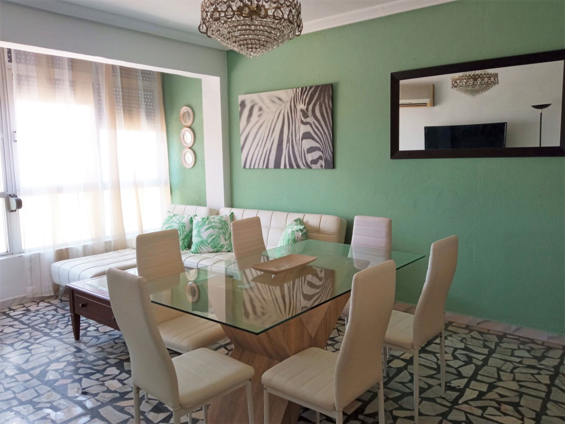 Dining room of Flat to rent in Badajoz Capital  with Air Conditioner, Heating and Terrace