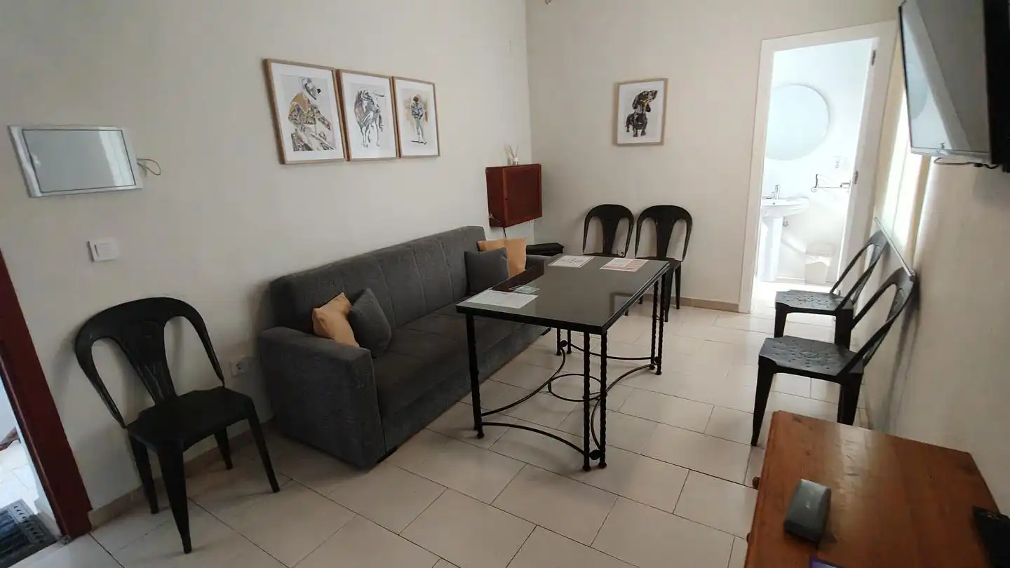 Wohnzimmer von Dachboden zur Miete in Córdoba mit Klimaanlage, Terrasse und Möbliert