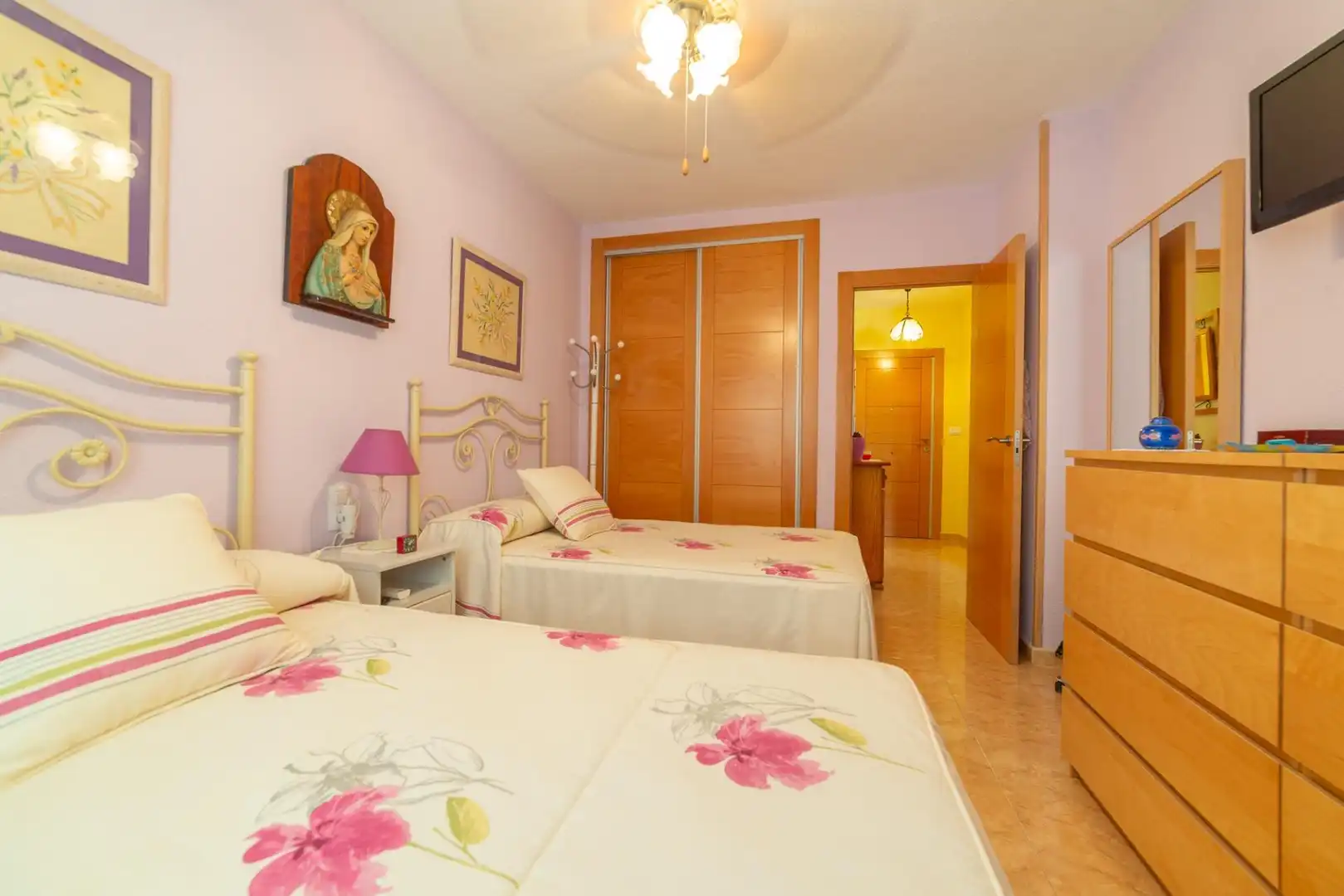 Dormitori de Apartament en venda en San Javier amb Aire condicionat, Jardí privat i Terrassa