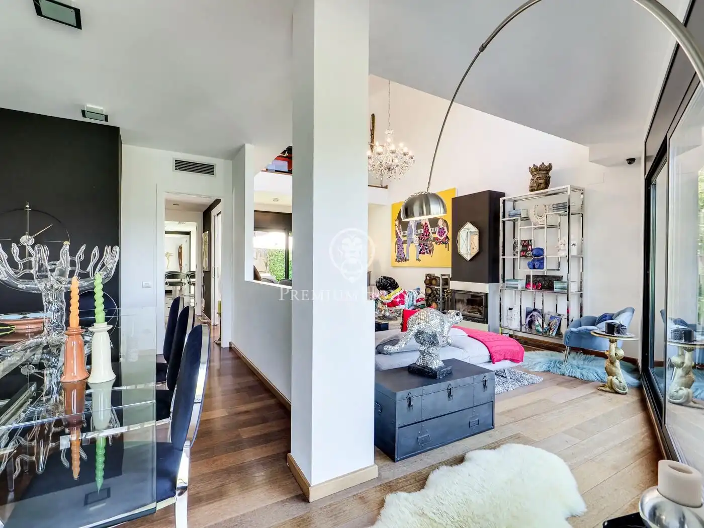 Sala de estar de Casa o chalet en venta en Barcelona con Aire acondicionado, Jardín privado y Terraza