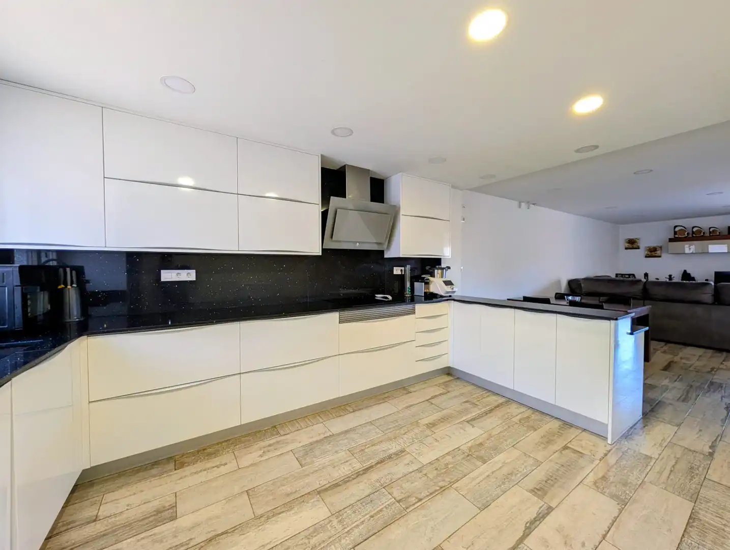 Cocina de Casa adosada en venta en Badalona con Parquet, Terraza y Trastero