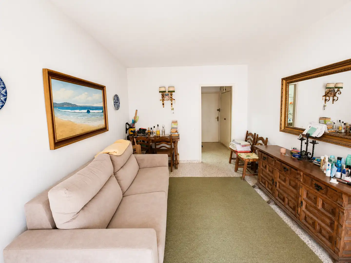 Sala de estar de Apartamento en venta en Benalmádena con Amueblado