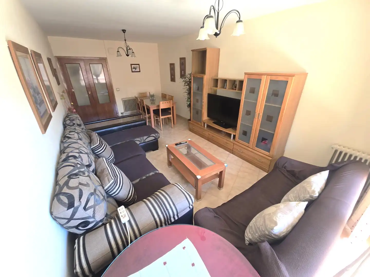 Living room of Flat for rent in Cáceres  with Heating, Terrace and Furnished