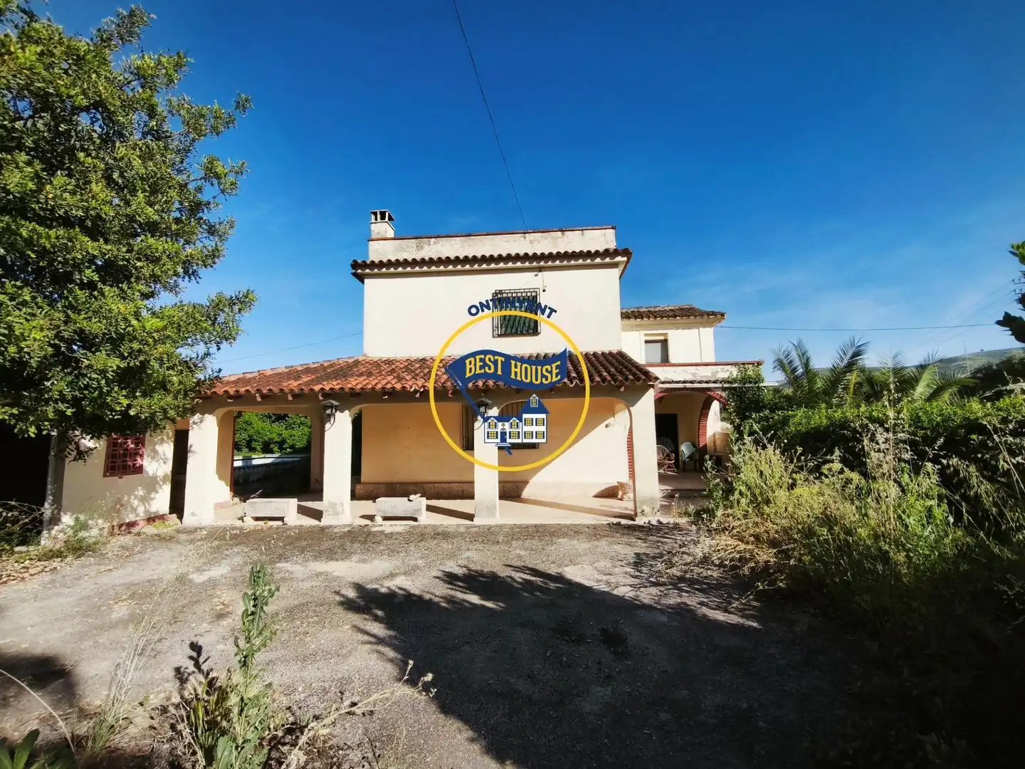 Vista exterior de Casa o chalet en venta en Ontinyent con Jardín privado y Piscina