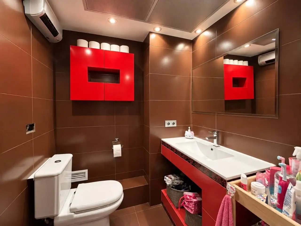 Bathroom of Flat for sale in Vila-real  with Air Conditioner, Furnished and Balcony