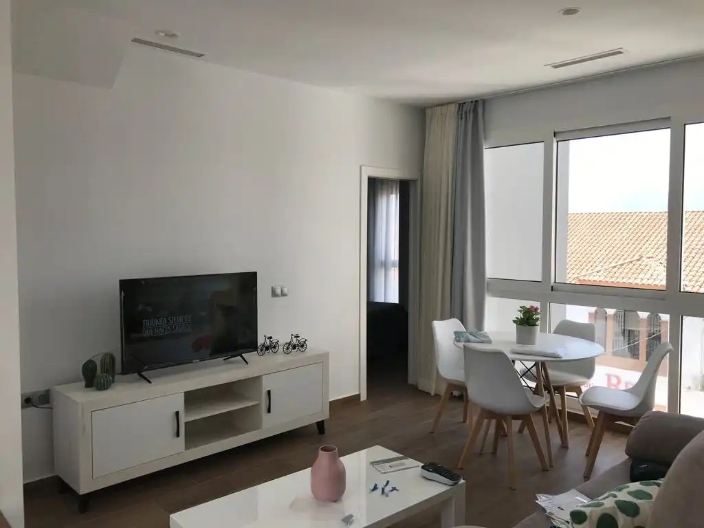 Sala d'estar de Àtic de lloguer en Campanillas