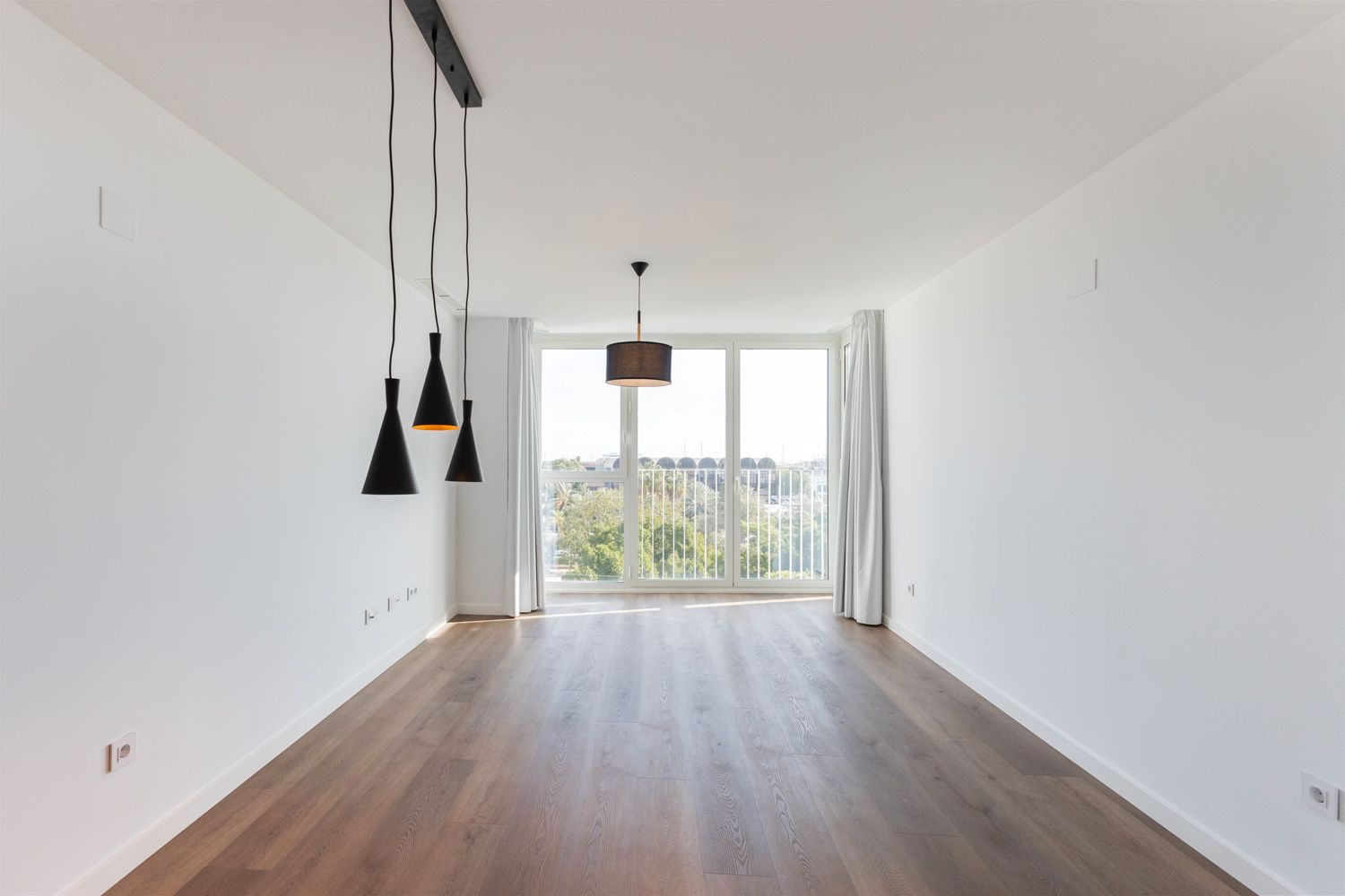 Sala de estar de Apartamento de alquiler en  Valencia Capital con Aire acondicionado, Calefacción y Trastero