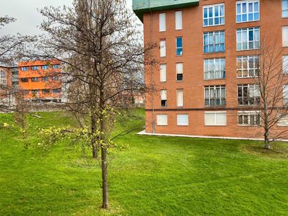 Exterior view of Flat for sale in Gijón   with Heating, Private garden and Parquet flooring