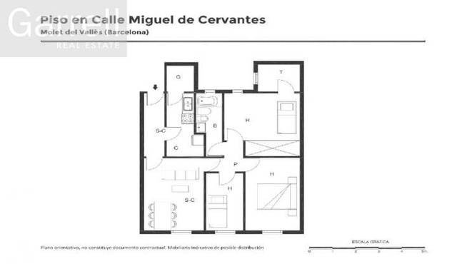 Piso en Venta en CL MIGUEL DE CERVANTES 
 Es: Pl: Pt:J
 MOLLET DE en Plana Lledó
