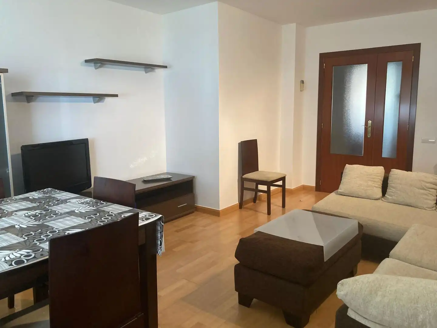 Sala de estar de Piso de alquiler en Mollet del Vallès con Calefacción, Parquet y Amueblado