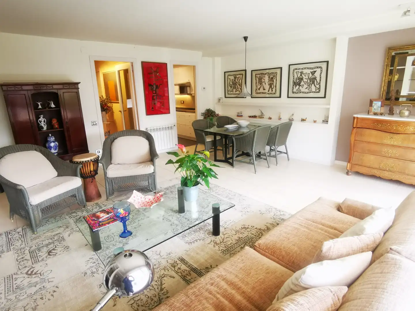 Sala de estar de Casa o chalet en venta en Sabadell con Calefacción, Jardín privado y Terraza
