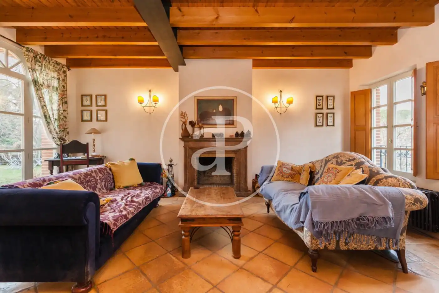 Sala de estar de Casa o chalet en venta en Matadepera con Aire acondicionado, Calefacción y Jardín privado