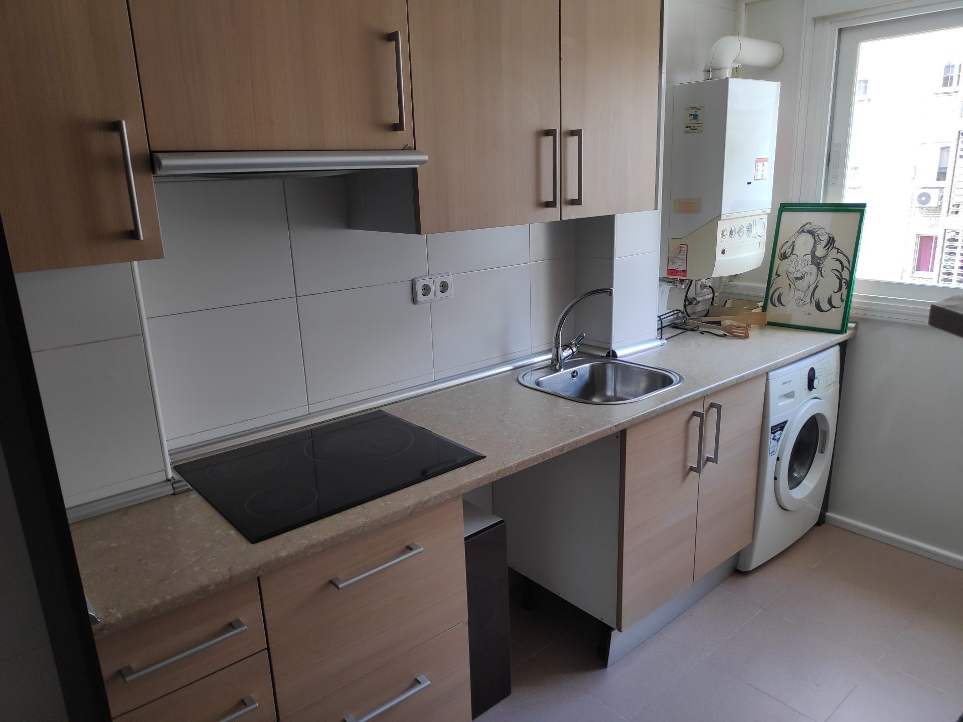 Kitchen of Flat to rent in  Madrid Capital  with Heating and Terrace